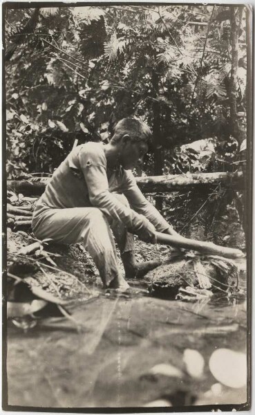 Patamona Indians prepare fish poison