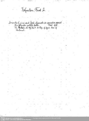 Johnston, Fred A.