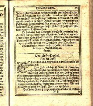 Das Erste Capitel. Von der Lufft.