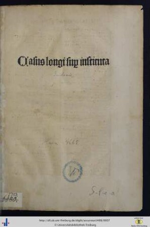 Casus longi super Institutis