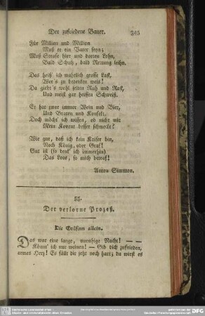 55. Der verlorne Prozeß