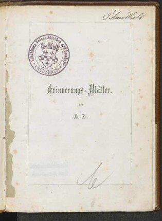 Erinnerungs-Blätter