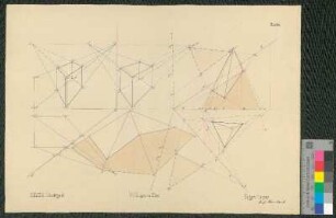 Darstellende Geometrie, Zentralprojektion und geschnittener Körper