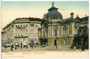 Budapest. Lustspieltheater (1896) : Budapest. Lustspieltheater (1896; Ferdinand Fellner der Jüngere, Hermann Helmer) in der Leopoldstadt