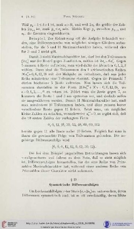 § 19: Symmetrische Differenzenfolgen