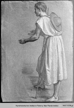 Studie für das Fresco "Katharina und der Pilger" in der Casa di S. Caterina, Siena