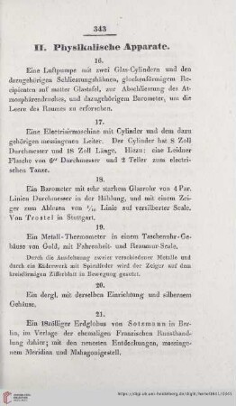 II. Physikalische Apparate
