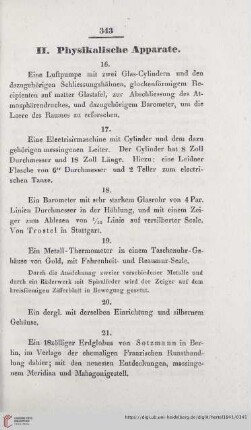 II. Physikalische Apparate