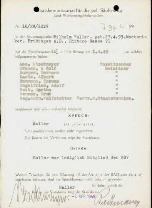 Haller, Wilhelm
