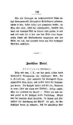 Zwölfter Brief. Correggio. (Fortsetzung)