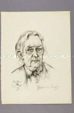 Bildnis der Schriftstellerin Gabriele Reuter (1)