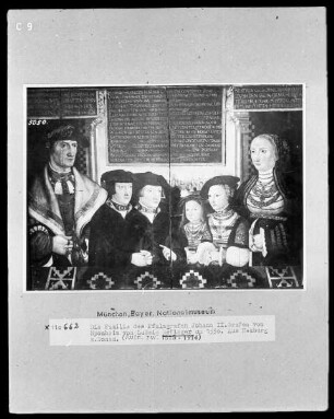 Die Familie des Pfalzgrafen Johann 2., Grafen zu Sponheim