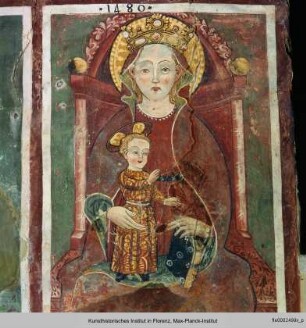 Thronende Madonna mit Kind