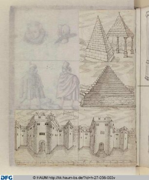 Zeichenkurs: Pyramiden und Fassade einer Festung
