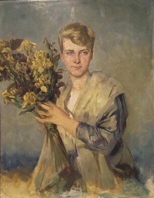 Gemälde 'Porträt Daisy von Carstanjen" (Otto Propheter)