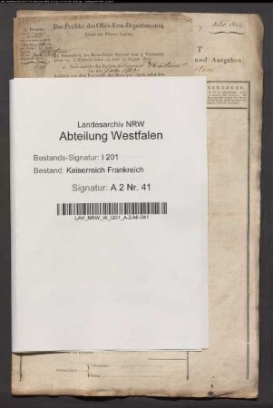 Etat der Gemeinde Hartum.