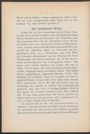 Die ostasiatische Kultur.