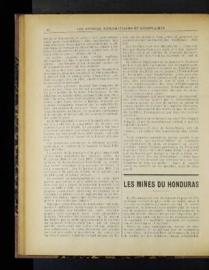 Les Mines du Honduras