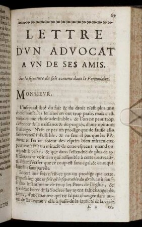 Lettre D´Un Advocat A Un Des Ses Amis