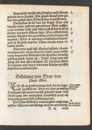 Erklärung diser Frag/ von Paulo Eber.