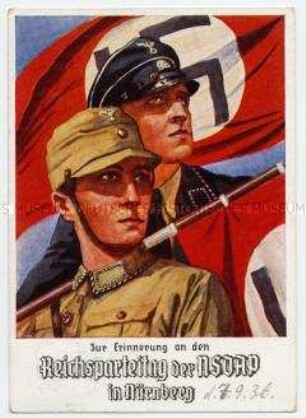 Postkarte zum Reichsparteitag 1936