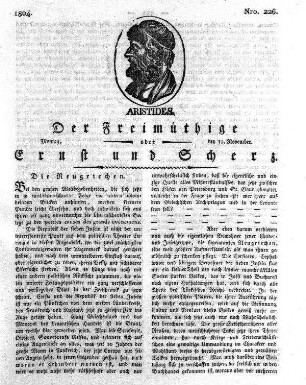 Nro. 226., Montag den 12. November