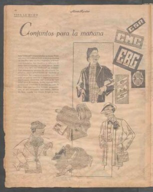 Conjuntos para la mañana [Dibujos] : Para la mujer