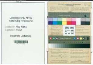 Entnazifizierung Johanna Heidrich , geb. 09.07.1900 (Lebensmittelhaendlerin)