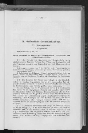 B. Oeffentliche Gesundheitspflege.