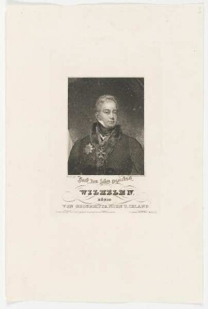 Bildnis des Wilhelm IV. König von Grossbrittanien u. Irland