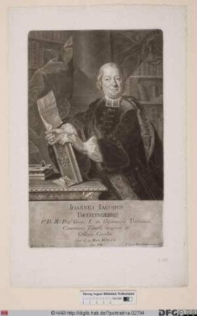 Bildnis Johann Jacob Breitinger (II)