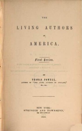 The living authors of America