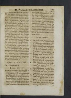 Capitulum XXXI. - XXIV.