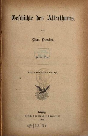 Geschichte des Alterthums, 2
