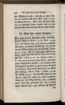 IX. Von den letzten Dingen.
