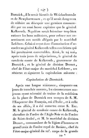 Capitulation de Dantzick.