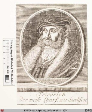 Bildnis Friedrich III. der Weise, Kurfürst von Sachsen (reg. 1486-1525)