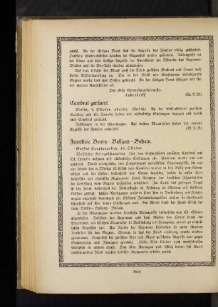 Cambrai geräumt.
