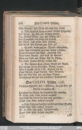 Der CXXXVI. Pslam. 136.