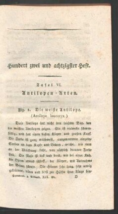 Hundert zwei und achtzigster Heft.