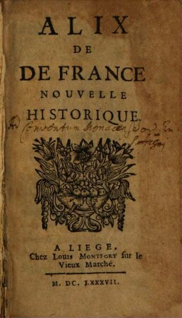 Alix de France ...