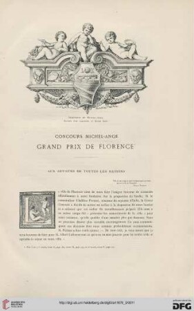 2: Concours Michel-Ange Grand Prix de Florence