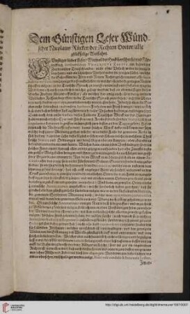 Vorwort an den Leser