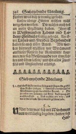 Siebenzehende Abteilung.