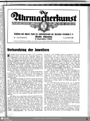 Verbandstag der Juweliere