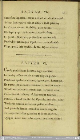 Satyra VI