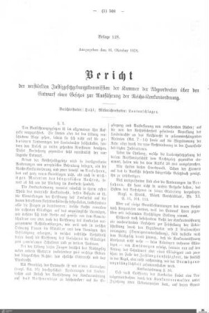 Bericht der verstärkten Justizgesetzgebungskommission