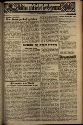 Dritte Ausgabe vom Samstag, den 13. Juni 1936.