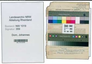 Entnazifizierung Johannes Dorn , geb. 19.04.1908 (Verwaltungsangestellter)