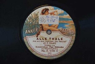 Alle Thale : Arie aus dem Oratorium "Der Messias" / (G. F. Händel)